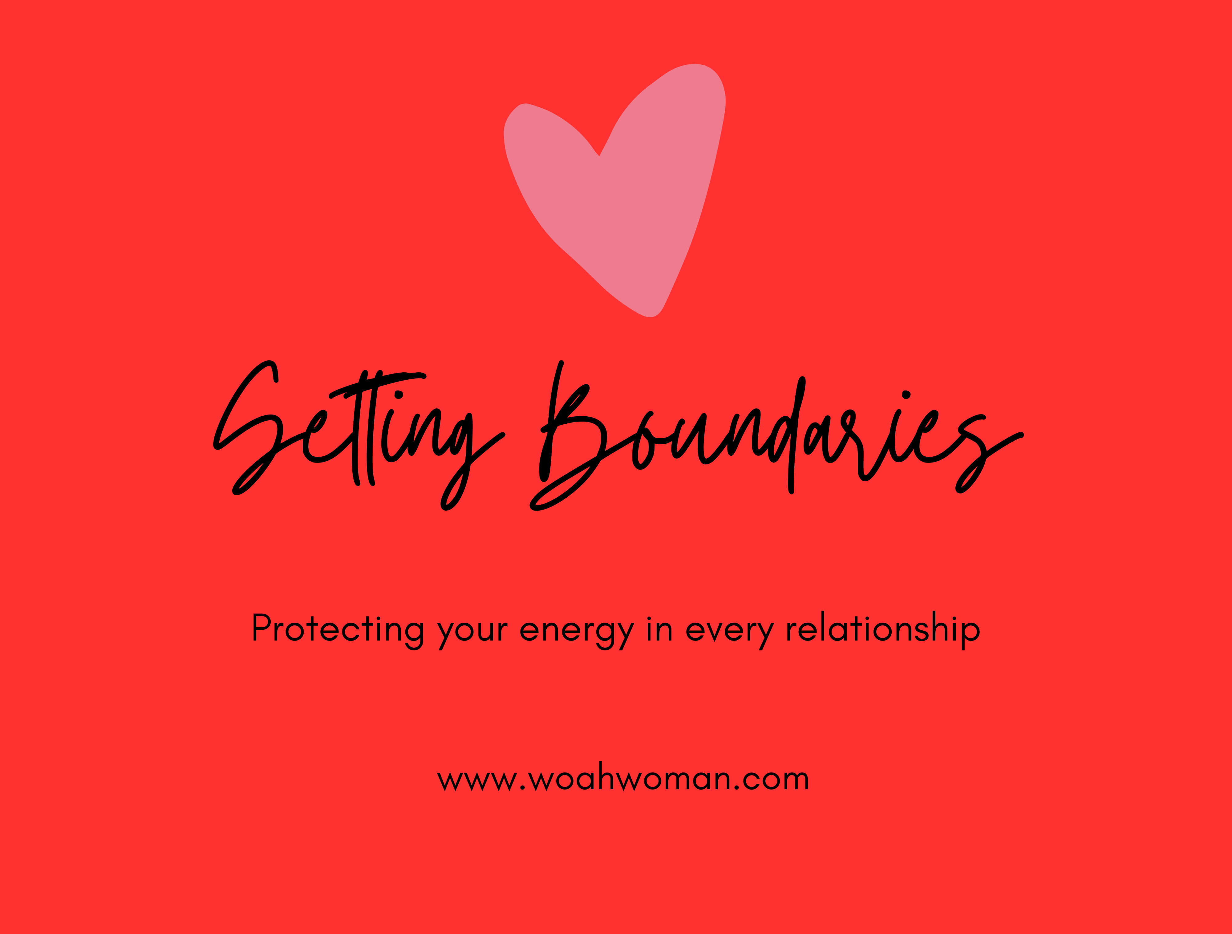 Setting boundaries in relationships