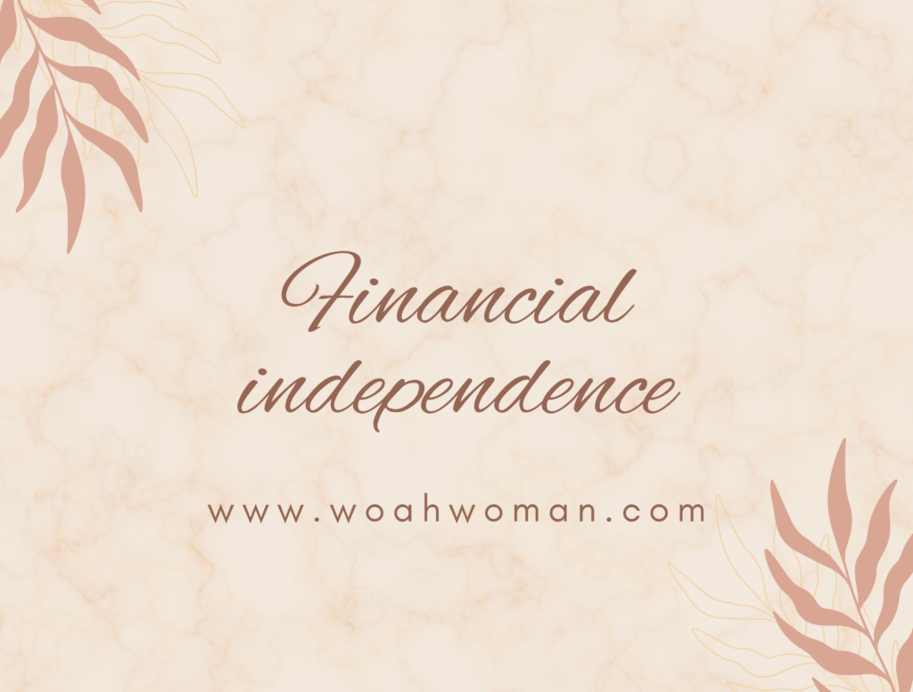 financial independence in a girl boss